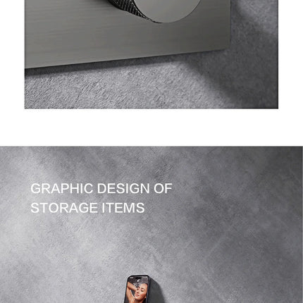 Robinet de salle de bain mural de luxe en laiton gris anthracite avec affichage numérique LED. Robinet de salle de bain monocommande avec eau chaude et froide intégrée.