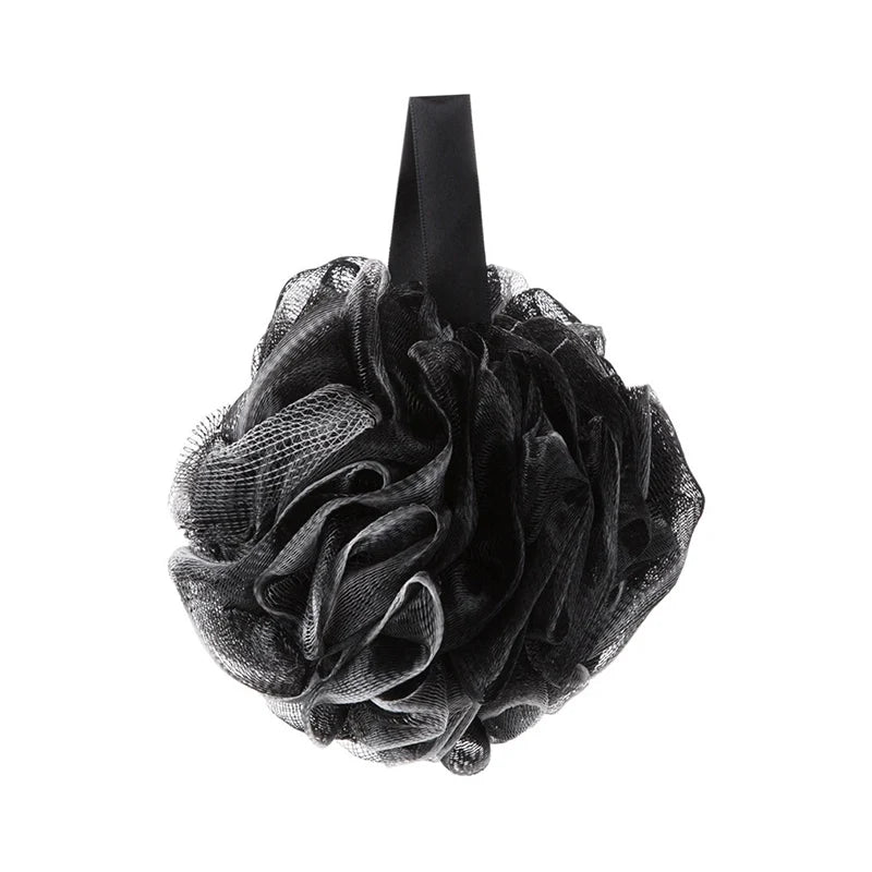 Soft Shower Mesh Foaming Sponge Exfoliating Scrubber Black Bath Bubble Ball Body Skin Cleaner Cleaning Tool Bathroom Accessories