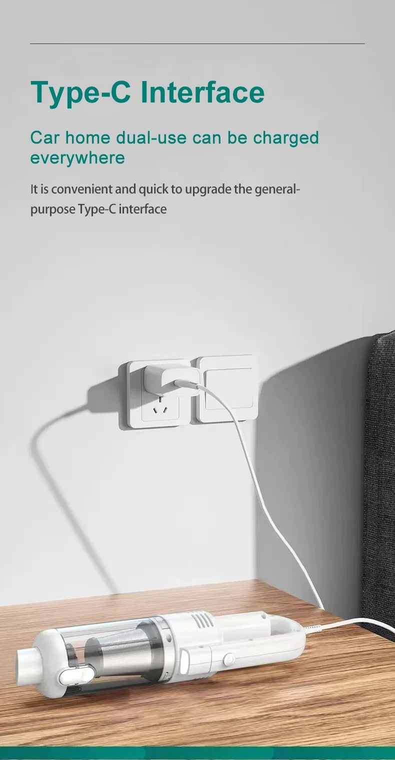 15000pa Multifunctional Wireless Vacuum Cleaner for Car Floor Household Handheld Vacuum Cleaner Powerful Suction HEPA Filter