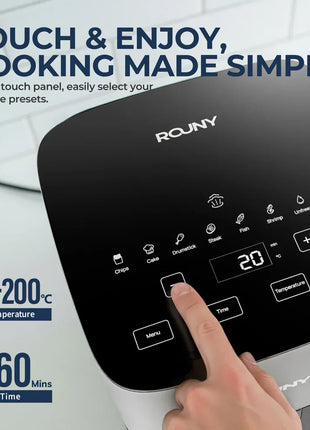 5L Air Fryer, Electric Hot fryer Oven Oilless Cooker with Touch Control & Nonstick Basket & Visible Window, Family Size