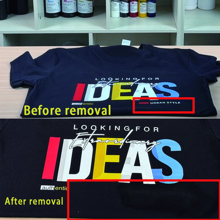 Nettoyant pour encre, liquide pour textile et vinyle, vêtements
