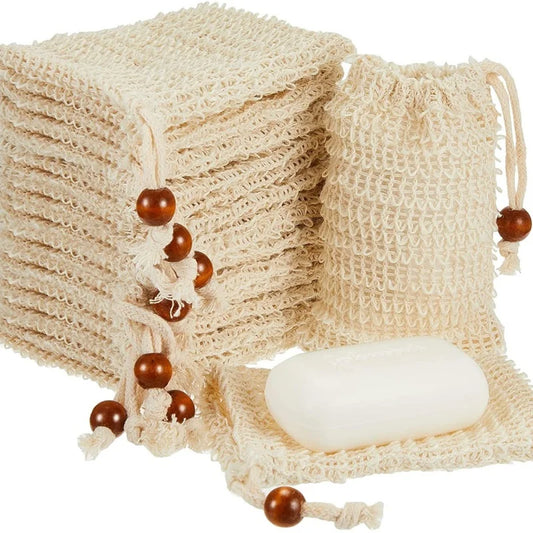 Soap Foaming Net Mesh Bags Shower Bath Soap Bag Body Cleaning Bubble Helper Mesh Washing Tool Home Bathroom Exfoliating Supplies