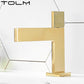 Tolm Bathroom Products Sink Faucet Bathroom Faucets Brass Mixer Faucet for Bathroom Toilet Faucet Golden Faucet Black Faucet