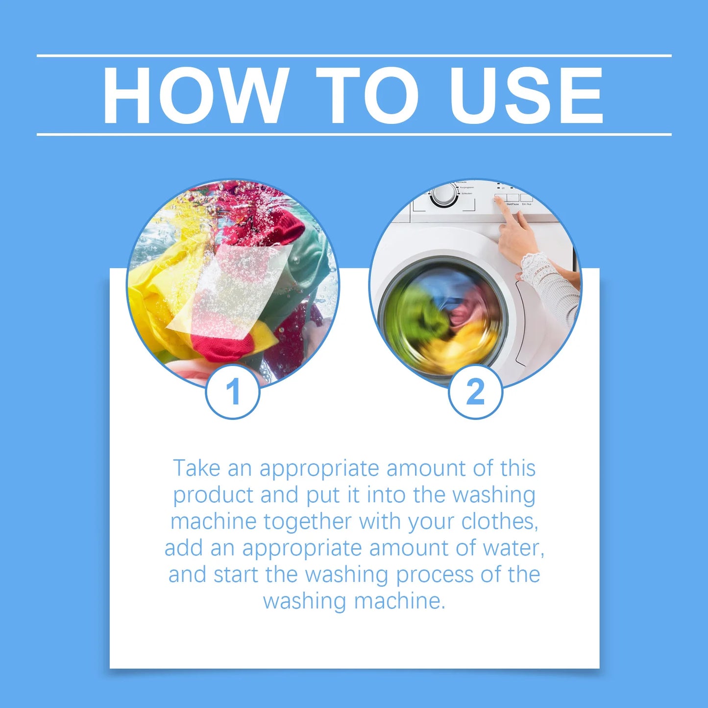 Lot de 60 lessives portables, puissantes, nettoyantes et détachantes - E-menage