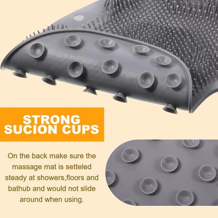 Éponge de bain exfoliante en silicone pour les pieds