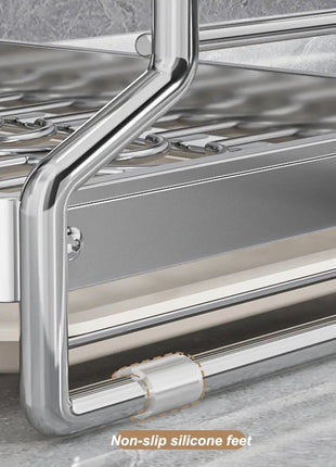 Dish Drainer Kitchen Storage Organization Stainless Steels Drainer Kitchen Dishes Kitchenware Tableware Drainer Board Rack