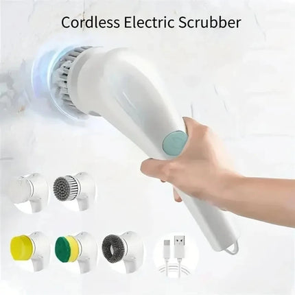 Brosse de nettoyage électrique multifonctionnelle 5 en 1
