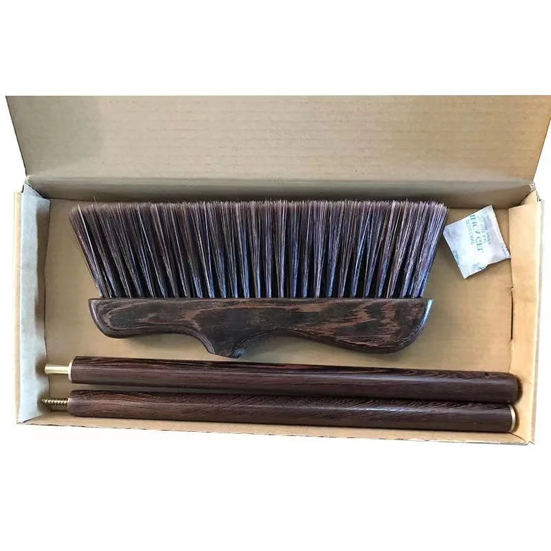 Collapsible Broom Angled Wood Handle Soft Thickened Wool Floor Sweeping Kitchen Cleaning Brush Broomsticks Indoor Outdoor