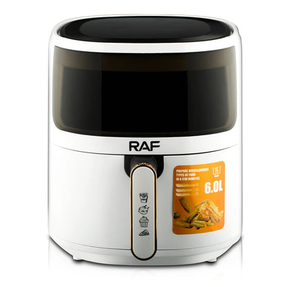 Multifunctional 6L Air Fryer Oven Fryer Oil Free Electric Deep Digital Air Fryers With Visible Window