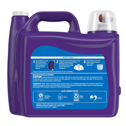 172 Load Laundry Detergent 206.4oz Tropical Scent, Giant Size for Large Families, HE Compatible with Passion Fruit Fragrance