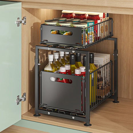 Sink Organizer – Space-Saving Sliding Basket (< 2 L)