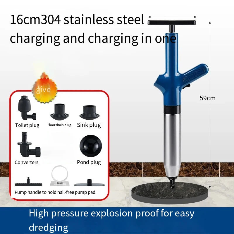 Toilet Unclogger Can Instantly Clear The Sewer Block The Toilet And Create A Universal Kitchen Floors Drain With Air Pressure