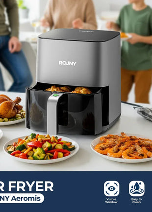 5L Air Fryer, Electric Hot fryer Oven Oilless Cooker with Touch Control & Nonstick Basket & Visible Window, Family Size
