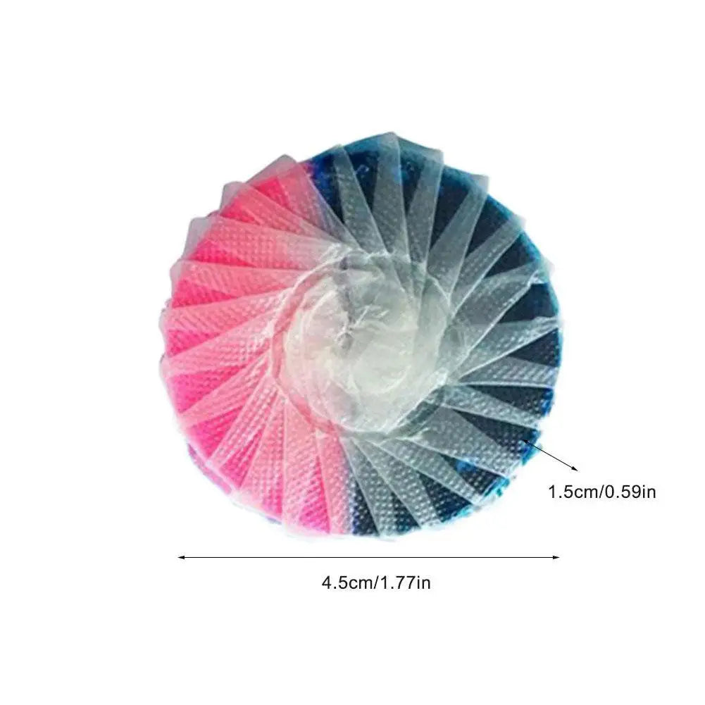 2/5/10Pcs Blue Bubble Toilet Bowl Cleaner Descaling Antibacterial Toilet Cleaner Double Effect Rose Fragrance Toilet Cleaner