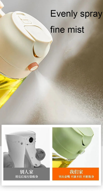 Oil Dispenser Seasoning Accessories Oil Cruet Bottle Oil Spray Kitchen Utensils for Kitchen Barbecue Oils Sprayer Container