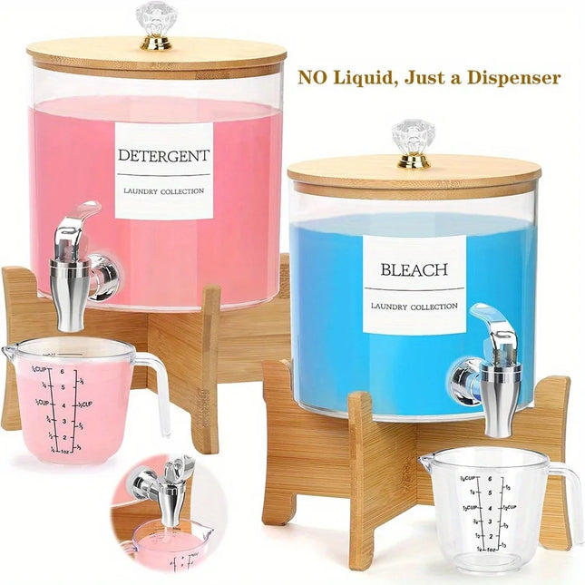 Distributeur (1/2 pièces) de savon à lessive avec support - E-menage