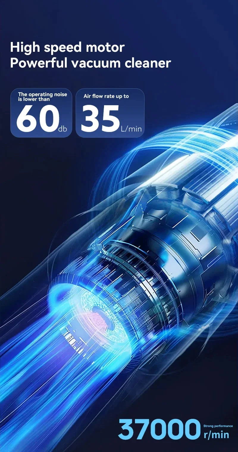 2025 New Wireless Car Vacuum Cleaner, 4-in-1 Handheld Portable Blower Wet&Dry Strong Suction for Home Car Cleaning Accessories