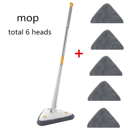 Balai serpillère triangulaire auto-essorant , microfibre