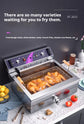 Commercial Electric Fryer - Single Cylinder Large Capacity Fryer for French Fries and Dough Sticks