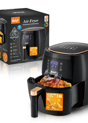 7L Multifunctional 1600W Air Fryer Without Oil Deep Oil Free 360 Degree Hot Air Circulation Cooker Fryer Air Fryers