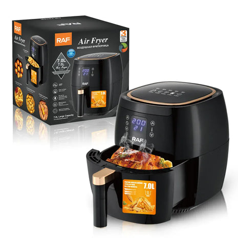 7L Multifunctional 1600W Air Fryer Without Oil Deep Oil Free 360 Degree Hot Air Circulation Cooker Fryer Air Fryers