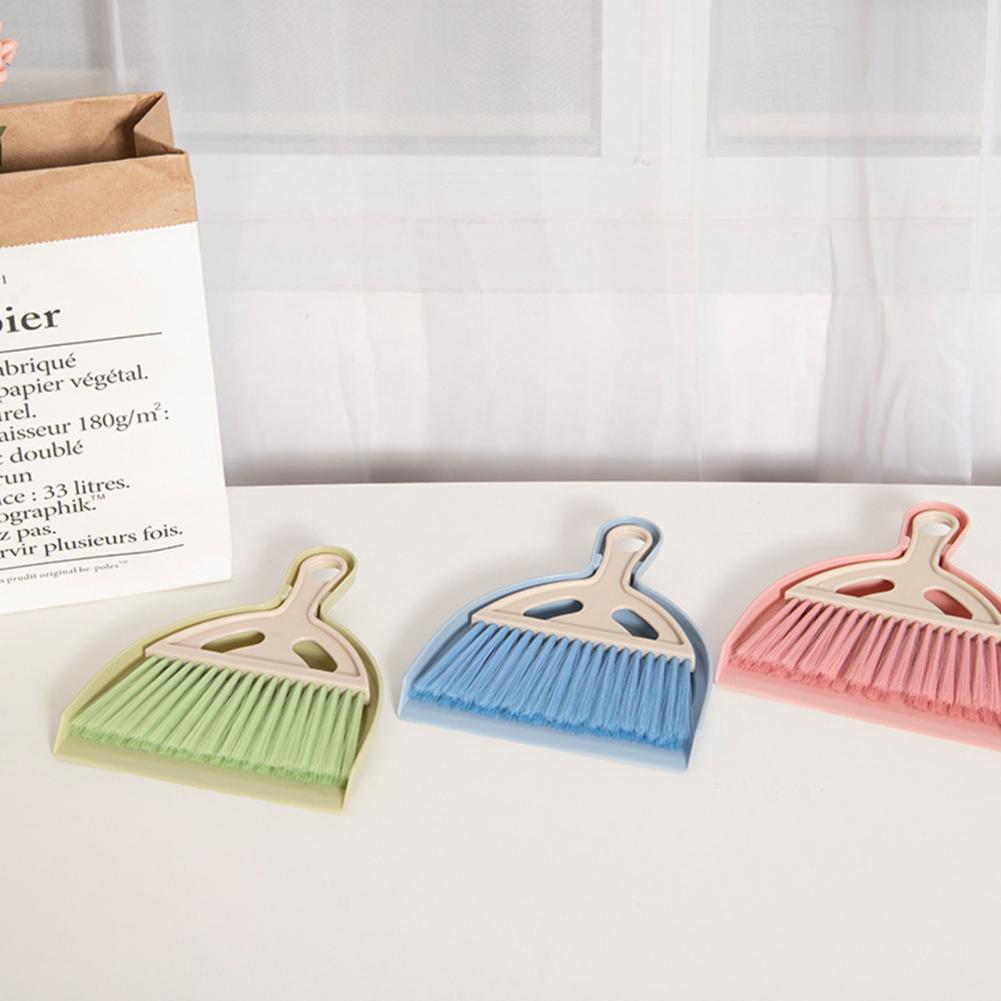 1 Set Small Broom Dustpan Ergonomically Designed Dustpan Brush With Soft Bristles Portable Crumb Sweeper Cleaning Tool For Home