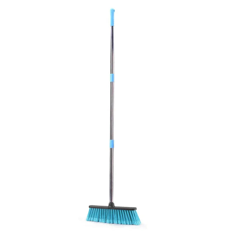 Floor Cleaning Broom with Adjustable Long Handle Stiff Bristle Grout Brooms Scrubber for Cleaning Bathroom, Kitchen,courtyard