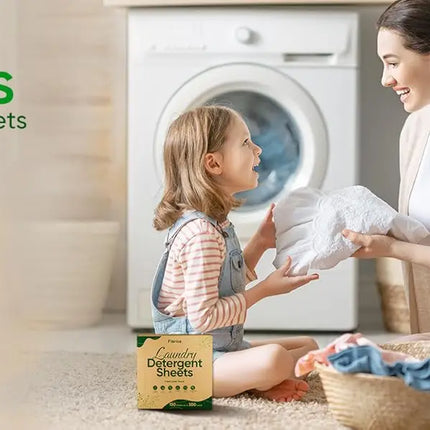 Travel Laundry Detergent Sheets 300 Loads Eco-friendly Washing Detergent Sheets Plastic-Free Washer Sheets, Fresh Linen