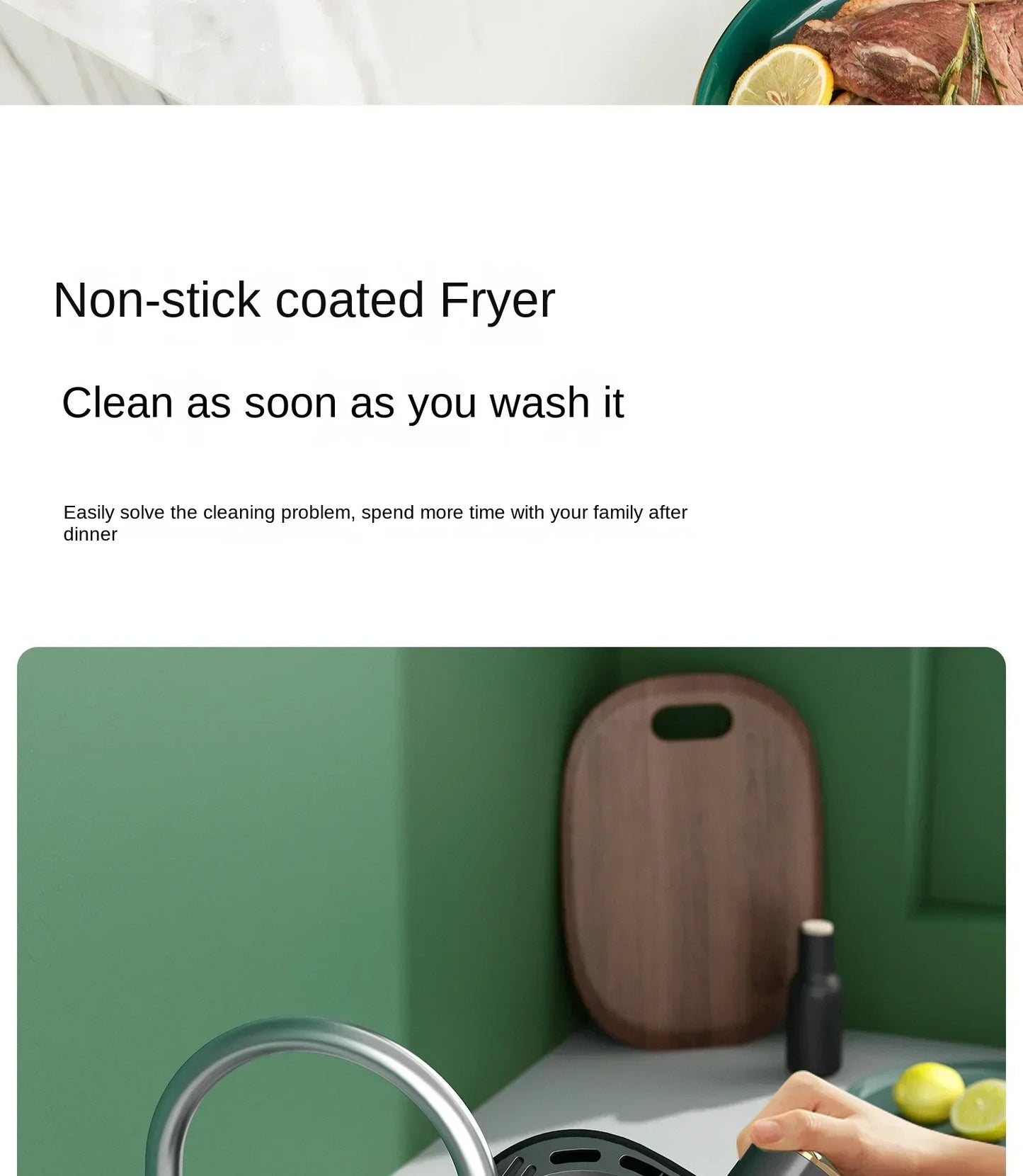 220V AUX Air Fryer and Oven Combo: Multifunctional, Fully Automatic, No Oil Technology, Easy-to-clean AF