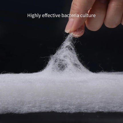 Filtre biochimique pour aquarium, éponge blanche en coton - E-menage