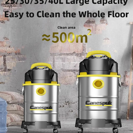 Aspirateur industriel eau et poussière 3300 W, 3 en 1, aspiration puissante, idéal pour la maison, le garage ou l'atelier.