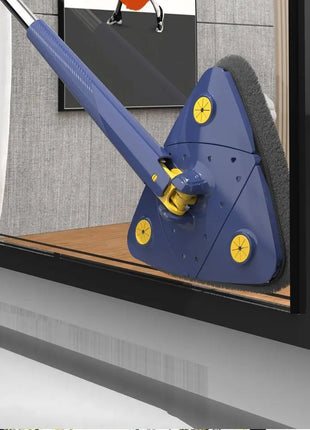 Balai serpillère triangulaire auto-essorant , microfibre - E-menage