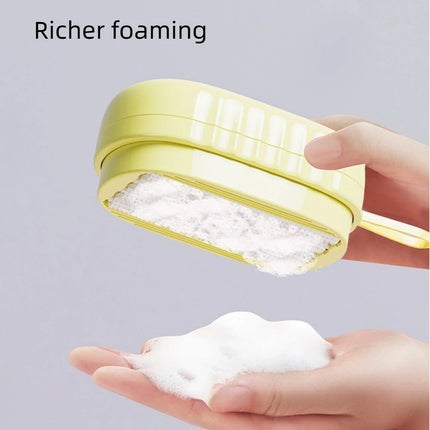 Brosse de nettoyage multifonctionnelle pour vêtements avec distributeur de savon