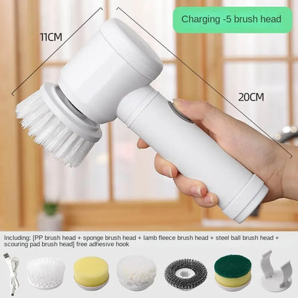 Brosse de nettoyage électrique multifonction pour cuisine et salle de bain