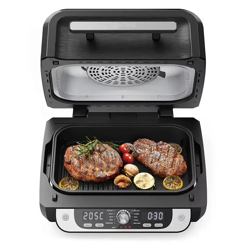 Indoor Air Fryer Grill Kitchen Appliances Party Cafe Home Non-oil Bake Air Crisp Roast Bake Broil Dehydrate Pizza Air Fryer