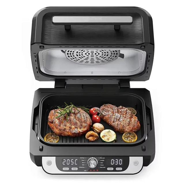 Friteuse à air chaud d'intérieur, grill, appareils de cuisine, fête, café, maison, cuisson sans huile, rôtissage à l'air chaud, cuisson au four, grillage, déshydratation, pizza