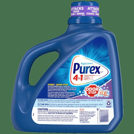 Liquid Laundry Detergent 128oz Odor Release 85 Loads Stain Fighter Long Lasting Freshness All Machines Safe