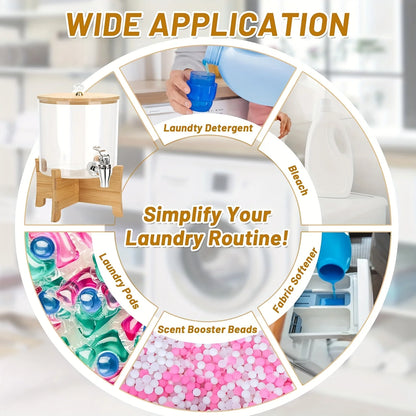 Distributeur (1/2 pièces) de savon à lessive avec support - E-menage