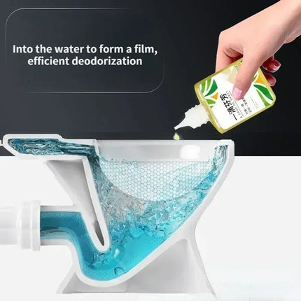 One-Drop Fragrance Toilet Air Freshener - Fast Odor Eliminator Concentrated Deodorant for Bathroom Drain Pet Areas Multi-Scene
