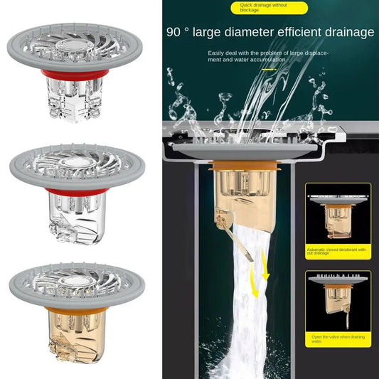 New Creative Floor Drain Anti Odor Removable Sewer Strainer Plug Insect Prevention Colander Basin Drain Filter