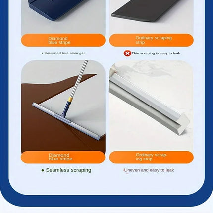 Balai grattoir télescopique multifonction en silicone
