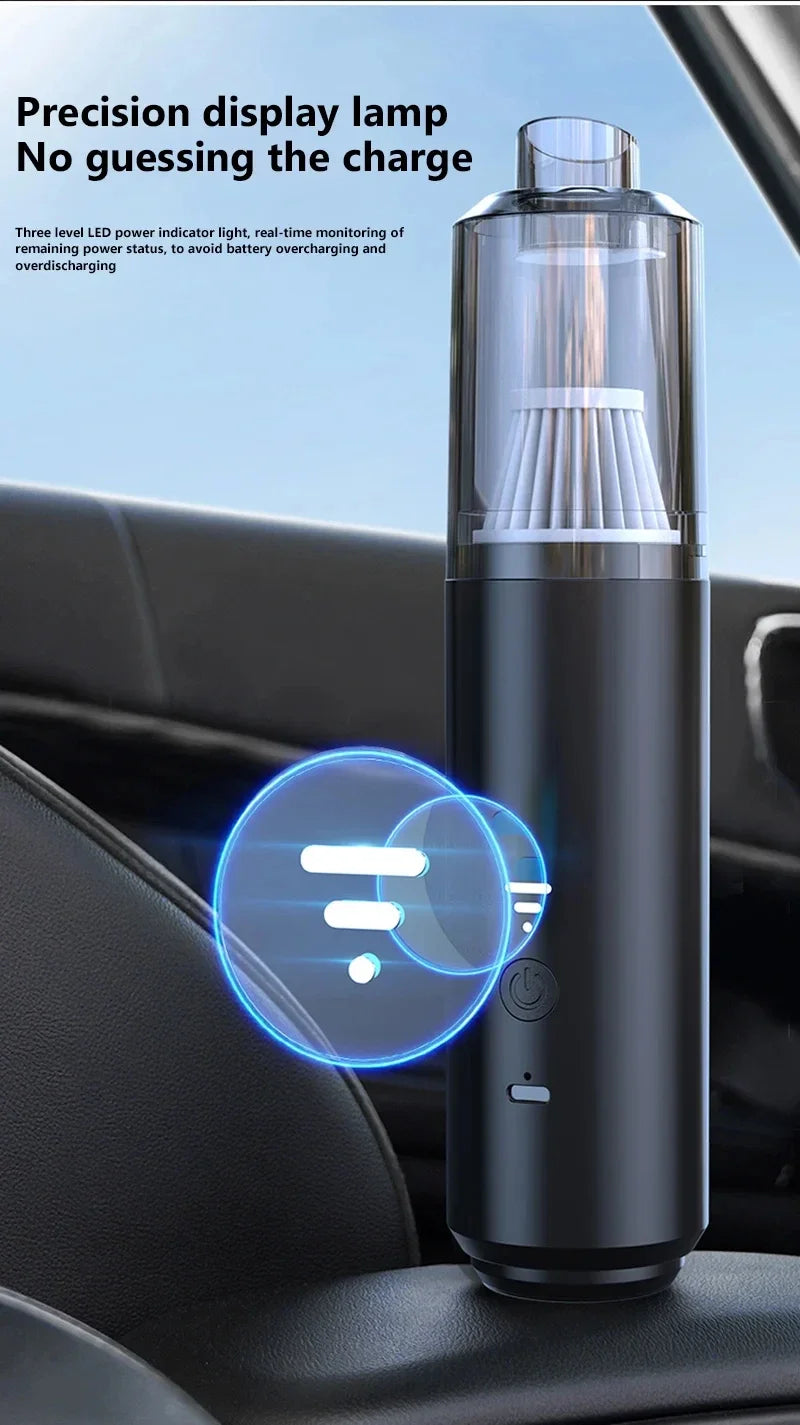 2025 New Wireless Car Vacuum Cleaner, 4-in-1 Handheld Portable Blower Wet&Dry Strong Suction for Home Car Cleaning Accessories