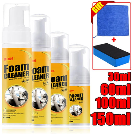 Kit de nettoyage multi-usages en mousse 30/60/100/150 ml - E-menage