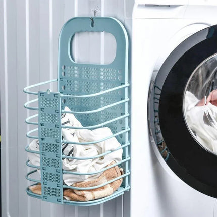 Panier à linge pliable, panier de rangement mural pour linge sale - E-menage