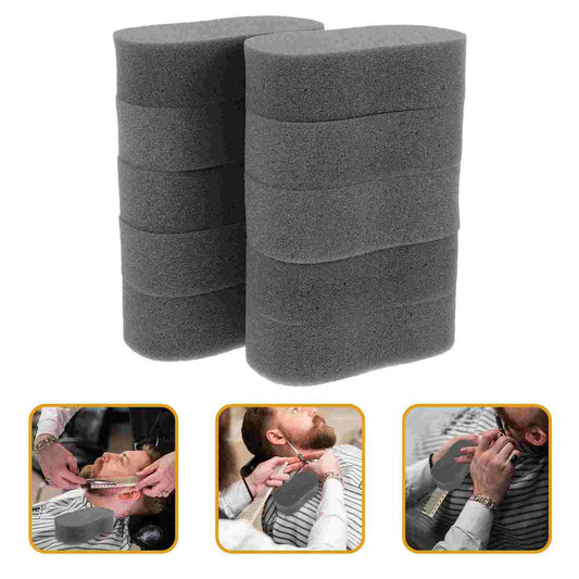 10Pcs Black Hair Removal Brush Neck Duster Sponge Salon Duster Sponge Barber Duster Sponge Haircut Duster Sponge Hair Care