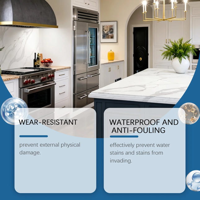 Kit de revêtement céramique en spray pour carrelage de cuisine et de salle de bain - E-menage