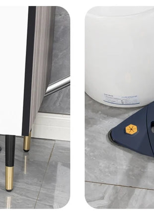 Balai serpillère triangulaire auto-essorant , microfibre - E-menage