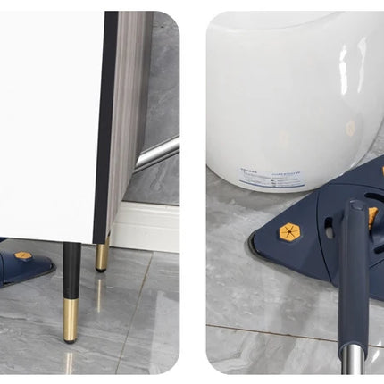 Balai serpillère triangulaire auto-essorant , microfibre