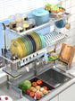 Stainl Steel 304 Kitchen Sink Di Drainer Ra Multi-Function Storage Plate Holder for Diwaing Pool above Countertop