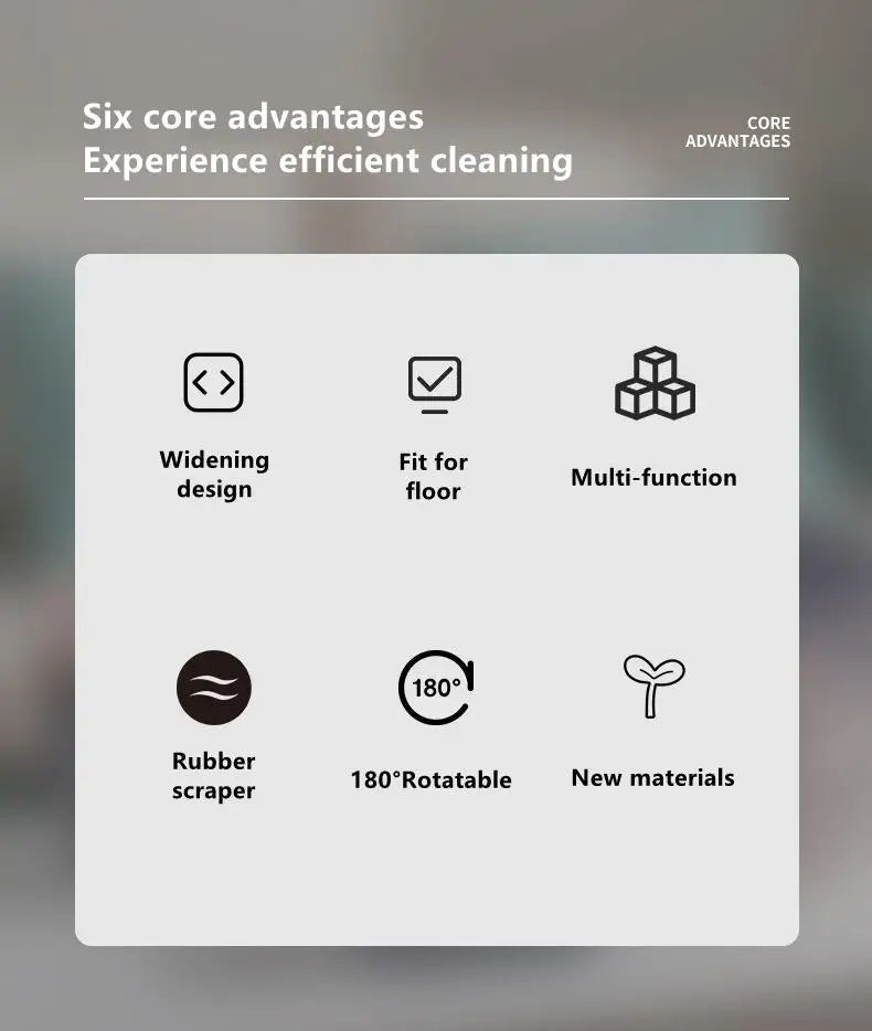 180° Rotatable Magic Rubber Broom Silicone Mop Hand Dust Brooms Home Floor Cleaning Squeegee Wiper Flooring Household Utensils